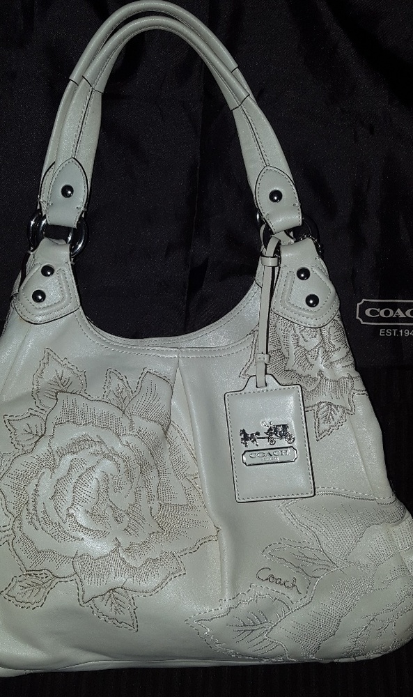 COACH 15026 Madison Rose embroidered leather